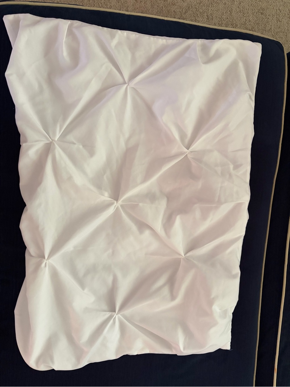 Pair of Laura Hart Kids Pinch Pleat Pillow Shams - White